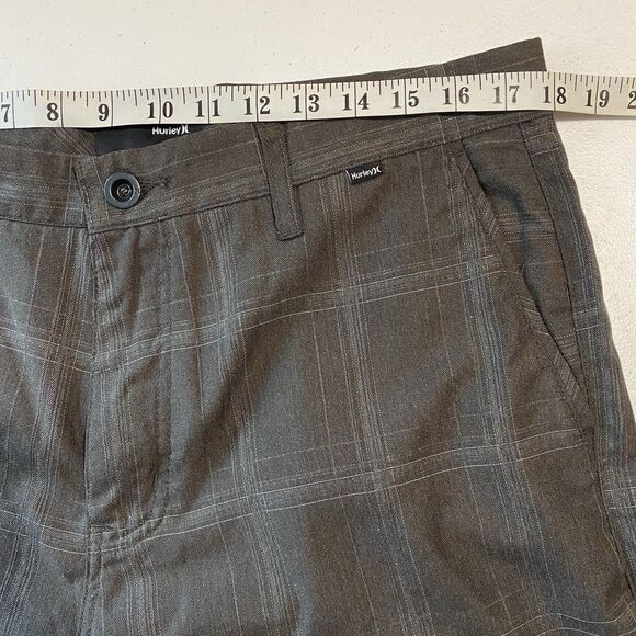 HURLEY Mens Chino Shorts Size 36 (Tag Says 34) Gray Striped - Picture 6 of 11